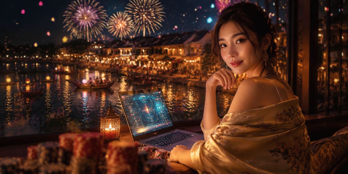 Người dùng xem giải esports và đặt cược tại quán cà phê Hội An